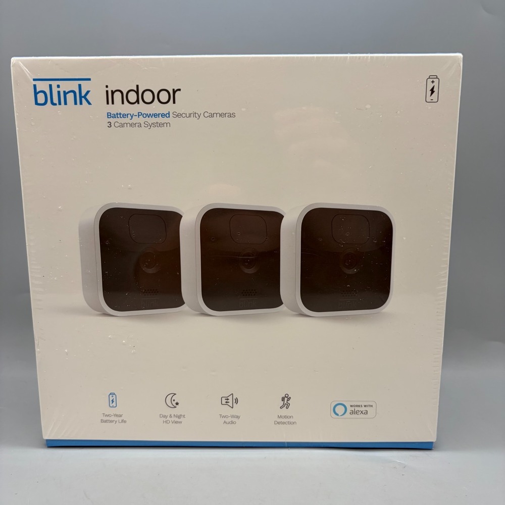 Blink Indoor Battery-Powered Wireless Security System - 3 Cameras